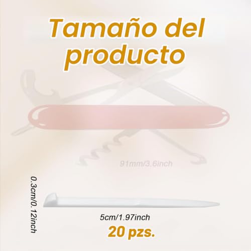 Miniatura 2 de Boxob 20uds Palillos Para Navaja Suiza Victorinox 91mm 3 1 2 2 , Piezas Repuesto Accesorios Navaja De Bolsillo Para Uso Diario Limpieza De Dientes