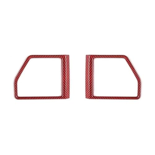 のためにスズキ のためにジムニー 2019 2020-2024 2025 ABS製 車内ドアスピーカー装飾カバー 内装アクセサリー シフトベースパネル シフト(Front red carbon look)