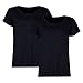 Produktbild Damen T-Shirts Crew or V-Neck 2 Pack (Rund - Schwarz, L)