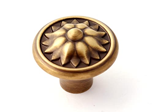 Fiore Mushroom Knob Finish: Antique English Matte, Size: 1.13