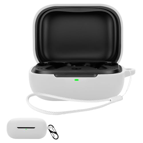 JIAYJP For EarFun Air Pro 4i �p �P�[�X �J�o�[EarFun Air Pro 4i �V���R�� �P�[�X �y�� ���^ ����~�� ���[�J�o�[ �S�ʕی� �[�d�֗� EarFun Air Pro 4i �ی�P�[�X�i�z���C�g�j