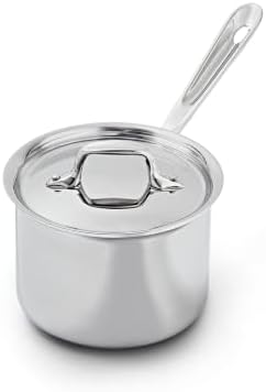 All-Clad D3® Stainless Steel 2 Qt Saucepan with Lid, Made in the ...