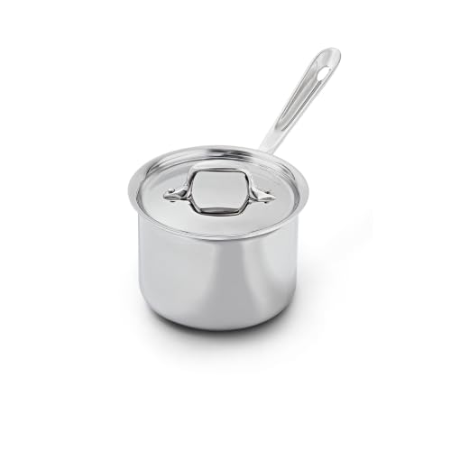 Image of All-Clad D3® Stainless Steel 2 Qt Saucepan with Lid, Made in the USA