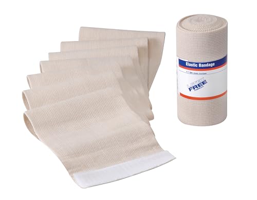 BSN Medical Venda Elástica LF No Adhesiva - Transpirable - para Esguinces y Distensiones Menores - No Contiene Látex Natural - Beige, 6 pulg x 5 yd, Caja de 10 miniatura 1