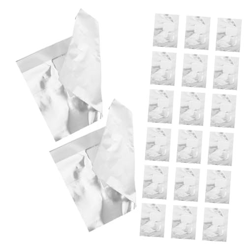 WOONEKY Papillotes Aluminium pour Retrait Vernis Gel avec Tampons Coton Protection Chimique et Soin Complet des Ongles à Domicile ou Salon