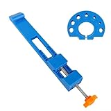 Verstellbare Führungsschiene für Kreissägen mit sicherem Verriegelungssystem und individueller Positionierung, ermöglicht präzise Schnitte für Tischlerei, Fliesen und Marmorarbeiten (blau)