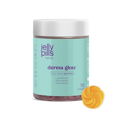 Jelly Pills Natürliches & Veganes Akne-Treatment – 70 Gummies – Bananengeschmack – Gegen Unreinheiten, Flecken, Falten & zur Elastizitätsverbesserung