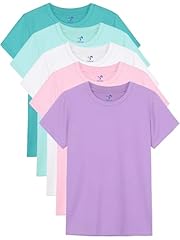 White, Light Blue, Light Purple, Teal, Pink