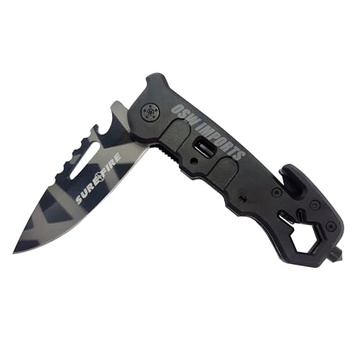 Canivete Retrátil De Bolso Portátil Faca Pesca Caça Camping