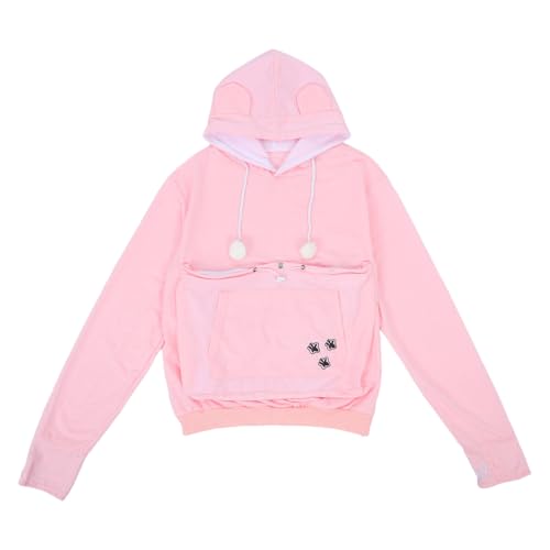 Sweat à Capuche Chien et Chat Abaodam Rose Poche Antidérapante - 2