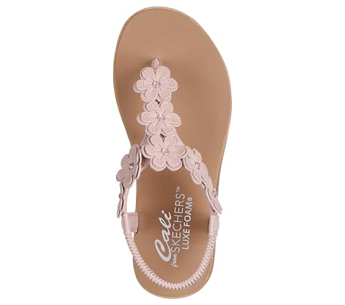 Skechers Skechers Women's SUMMER COVE - BEACH BLOOM, Flower Rhinestone Slingback, Blush, 11M