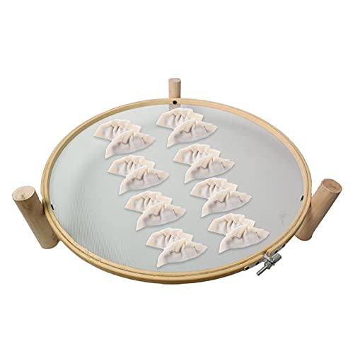 BAOK Séchoir en bois pour aliments - Séchoir à pâtes en bois avec filet multifonction pour nouilles, légumes