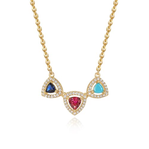 Fettero Gold Necklace for Women - 14K Plated Dainty Gold Necklaces Cute Charm Pendant Trendy Necklaces for Women Jewelry