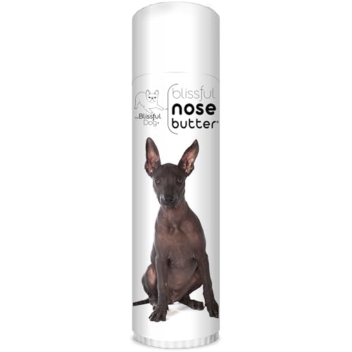 Image of The Blissful Dog Xoloitzcuintli Nose Butter for Dry, Cracked Skin, Lick-Safe Dog Nose Balm with Moisturizing Shea Butter, Almond, Olive, and Essential Oils, Pet Supplies, Uncented, 0.50 oz.