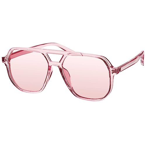Image of mosanana Oversized Aviator Sunglasses for Women with Polarized Lens MS52243