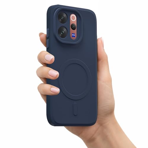 Image of Back Cover Compatible with Vivo V70 5G | MagFit Ring Design (Non-Magnetic) | Shockproof Case | Anti-Slip Grip | Raised Camera Edges | Slim Protective Case for Vivo V70 5G (Steel Blue)