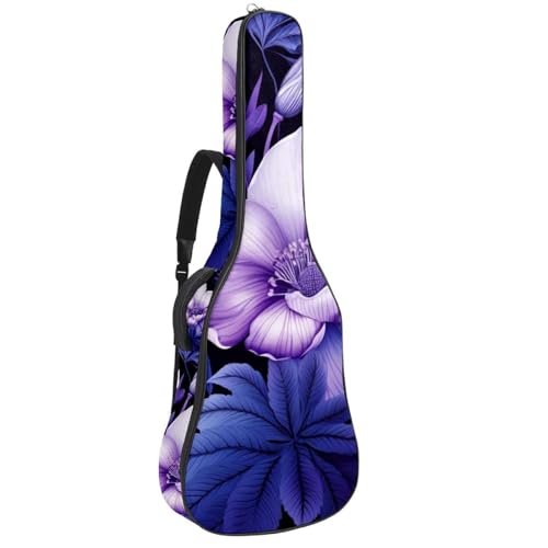 Beau étui pour guitare de 42 pouces avec fleurs multicolores, une idée cadeau pour musicienne