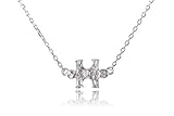 Dote Puzzle Piece Dainty Genuine .925 Sterling Silver Hammered Necklace w/ 16-18' Adjustable Chain Autism Awareness (Hammered)