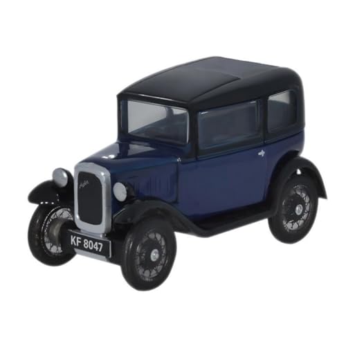 Oxford Diecast 1:76 Austin Seven RN Saloon Light Royal Blue Collectable model 76ASS002