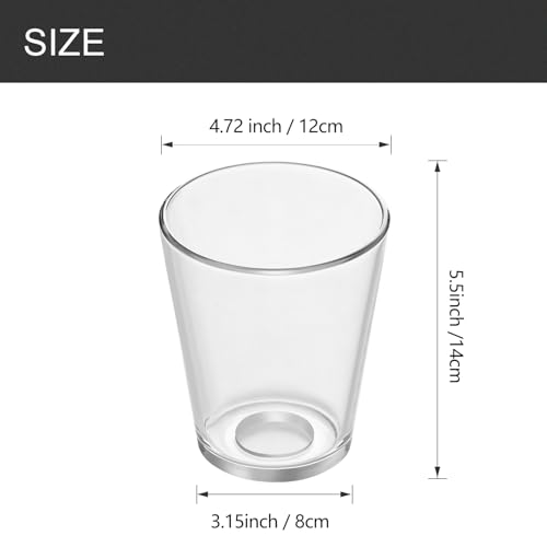 Image of Fixture Replacement Clear Glass Shade, E26 Base with 1-5 /8 inch Fitter, 3-Pack Cone Replacement Shades for Pendant Light, Wall Sconce, Vanity Light, Table Lamp