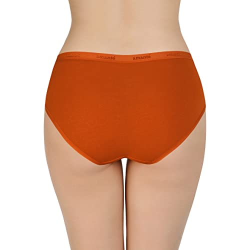 Image of Amante Solid Cotton Low Rise Hipster Panty Pack(Pack of 3)