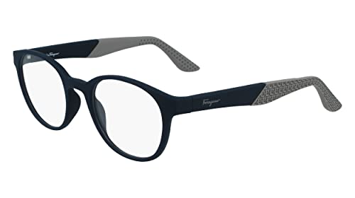 Salvatore Ferragamo Unisex Adult Sunglasses, 401 Matte Blue, 50