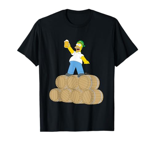 NEW The Simpsons St. Patrick's Day Homer Duff Beer Barrels T-Shirt