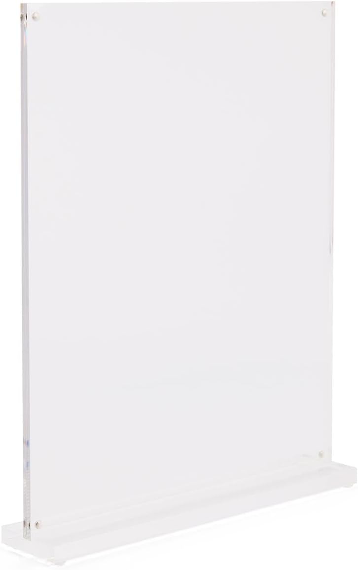 Displays2go Acrylic Magnetic Picture Frames with Versatile Orientation