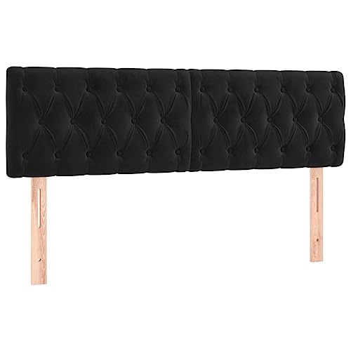 vidaXL 2X Têtes de Lit Meubles de Chambre à Coucher Accessoires de Lit Simple Têtes de Cadre de...