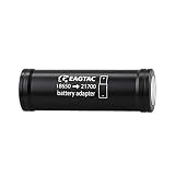 EAGTAC 18650 To 21700 Converter Adapter For 21700 Flashlight, 18650 Battery Protective Sleeve, 18650 Battery Spacer, 18650 Battery Holder For TX3V T25V G3V S25V 21700 Battery Torch
