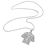 [FRCOLOR] ワールドカップ7番サッカーネックレス 布製ペンダント 耐摩耗スポーツチェーン 男の子用 サッカーファン向けカジュアルアクセサリ