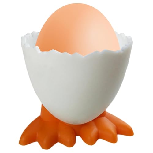 Eierbecher Set - Spaß Cartoon Eierhalter | Klassische Hühnerfüße Eierschale Für Frühstückstisch Dekoration Gekochtes EGS -Servieren Und Kindergenuss Kindermahlzeiten