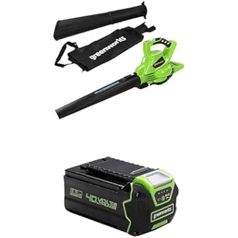 Greenworks GD40BV Cordless Leaf Blower and Vacuum Cover