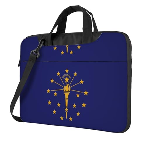 Bolsa de hombro para laptop de 15.6 pulgadas con diseño de Indiana para transporte seguro