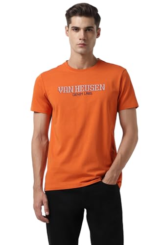 Image of Van Heusen Men's Letter Print Regular Fit T-Shirt