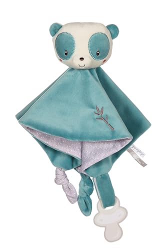 Gipsy Toys – Peluche Carre Doudou Panda – Gamme Bamboo – Tout Doux - 1ER ÂGE – IDEE Cadeau Naissance Bebe – Fille ET Garcon – 13 CM – Bleu ET...