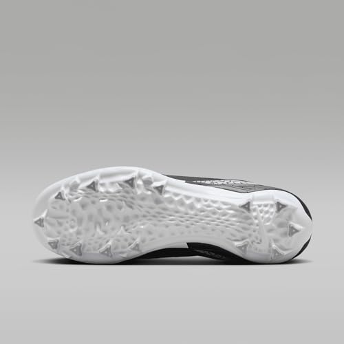 Jordan 3 Mid TD Men's Football Cleats (FZ8626-001, Black/Cement Grey/White/Fire Red) Size 10