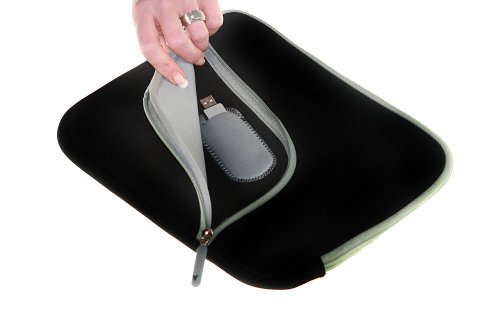 Preisvergleich Produktbild Netbook Tasche schwarz bis 11,6 Zoll und USB Fach