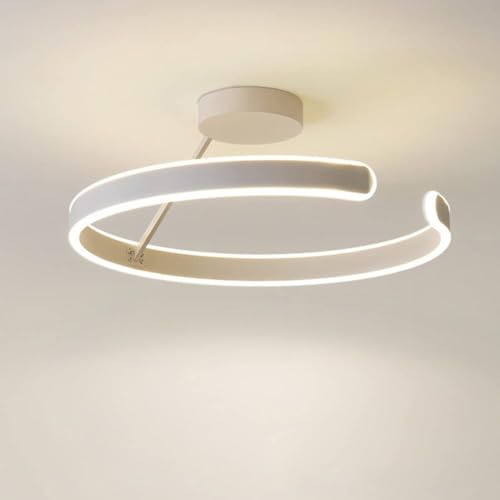 LYBQFZ Lámpara de Techo Moderna, Montaje Empotrado, Luz de Techo Led Redonda, Lámpara de Techo Regulable para Habitación de Niños, Accesorio de Luz de Techo para la Vidahabitación Dormitorio Comedor C