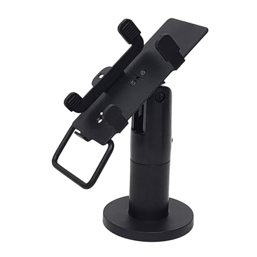 SHALONYOU Accesorios for Soporte de Terminal POS, Ancho de Abrazadera Ajustable versátil, Soporte Negro for Terminal de Tarjeta de crédito for Biblioteca de Tiendas minoristas
