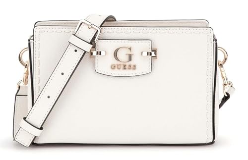 Sac Guess Nastra Mini Crossbody XS finition luxe blanc crème