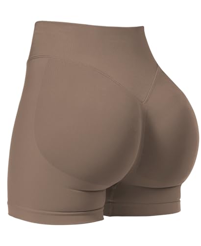 Image of VOYJOY Women Workout Impact Shorts 2.5 inch / 3.6 inch / 4.5 inch / 6 inch Scrunch Butt Booty | Tummy Control, High Waisted, Bike Short, Gentle Compression, for Women