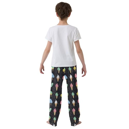 Pajama Bottoms, Pajamas Long Pant Ice Cream Lounge Wear Casual Sleep Pants Soft Pjs Sleepwear3