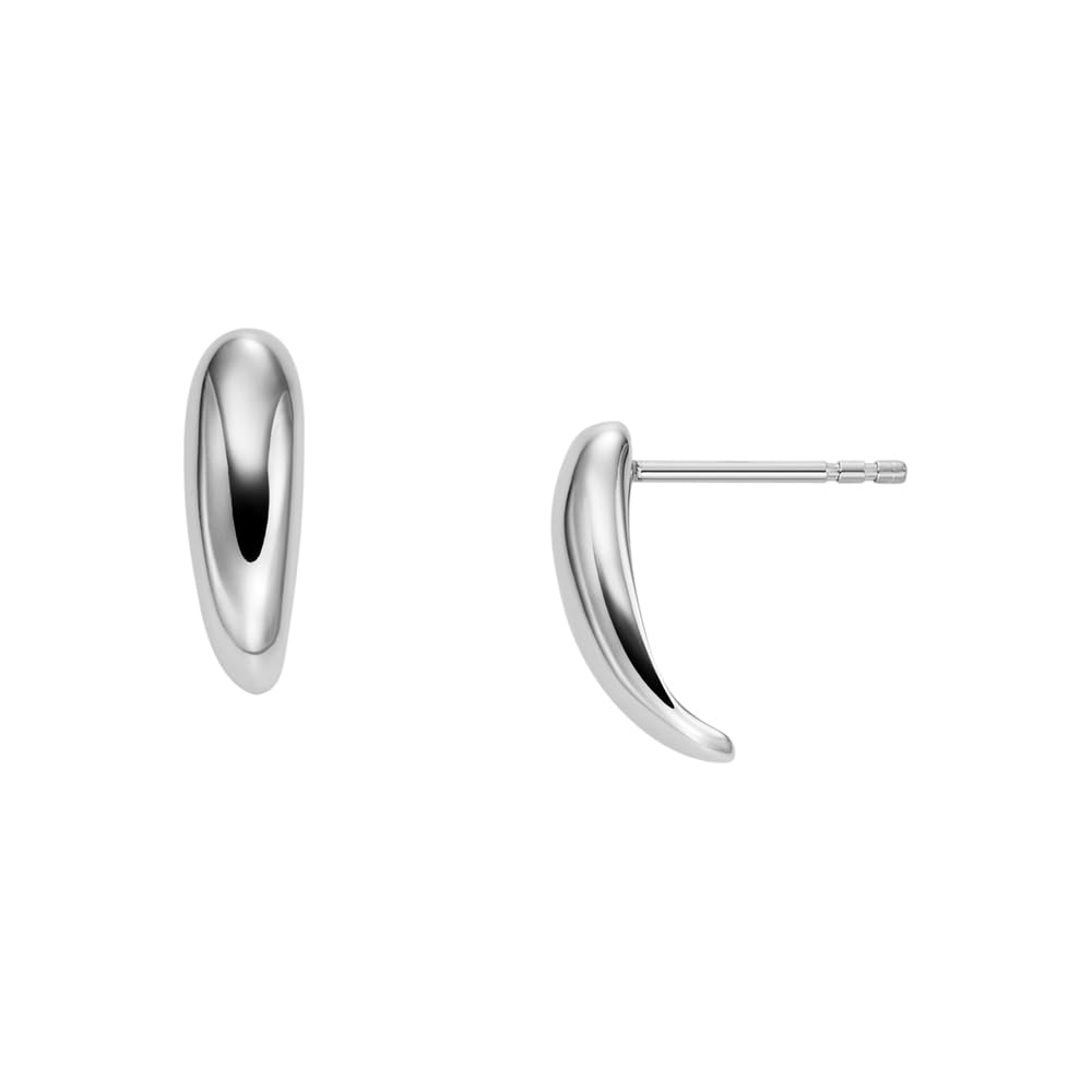 Skagen Women's Anja Pebbles Silver Stainless Steel Earring, SKJ1853040