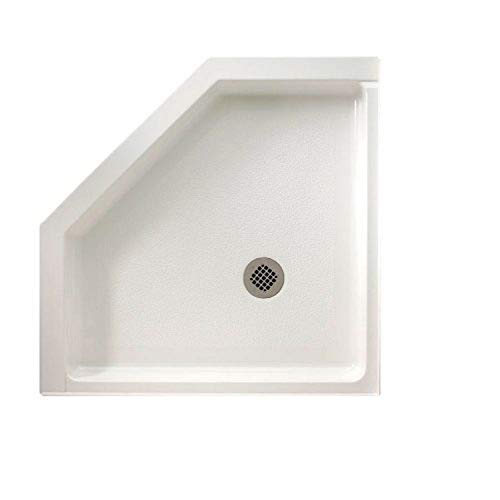 Swanstone R-36Neo-010 Veritek Neo-Angle Shower Base, 36-In L X 36-In H X 5.5-In H, White #TOP11