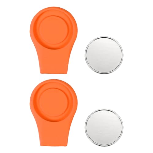 Clip de chapeau de golf en silicone avec marqueur de balle vierge rainuré de 25 mm pour joueur