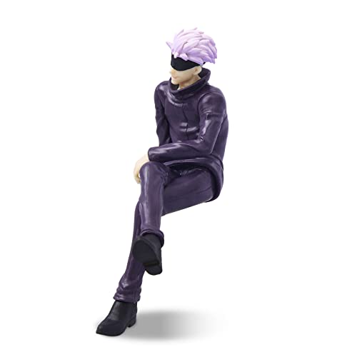 NUWIND Jujutsu Kaisen Gojo Satoru Collection Figur Sitzposition Anime Figuren Spielzeug PVC Dekoration Geschenke Weihnachten Geburtstag Halloween (Gojo Satoru)