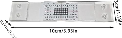 Fanxinzttc 3 Sätze Manuelles Mauerrissmessgerät, Rissmessgerät Monitor, Rissmonitor zum Messen und Aufzeichnen von Läsionen und Rissen in flachen Mauerwerksoberflächen