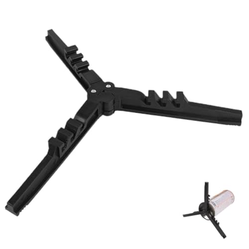 YARNOW Folding Canister Stand and Gas Tank Bracket for Camping Outdoor Use, Portable Propane Holder Tripod Stabilizer, Universal Folding Rack for Hiking and Travel