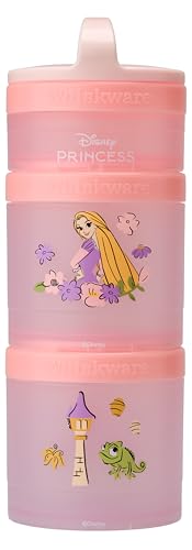 (Rapunzel) DiSNEY PRINCESS Whiskware Stackable Snack Pack - 3 Jar + Handle - White/Pink/Purple
